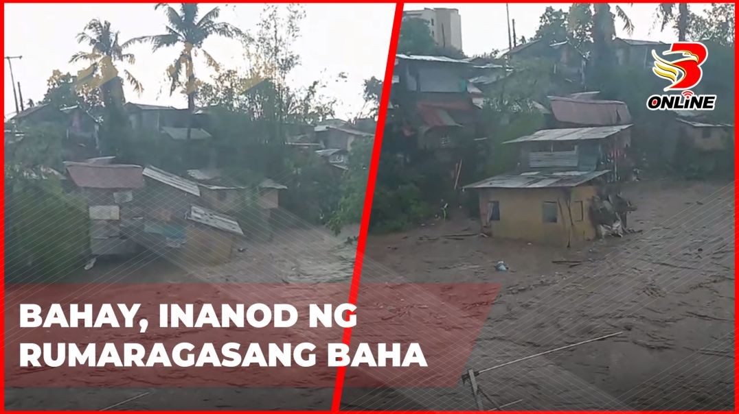 ⁣Bahay, inanod ng rumaragasang baha