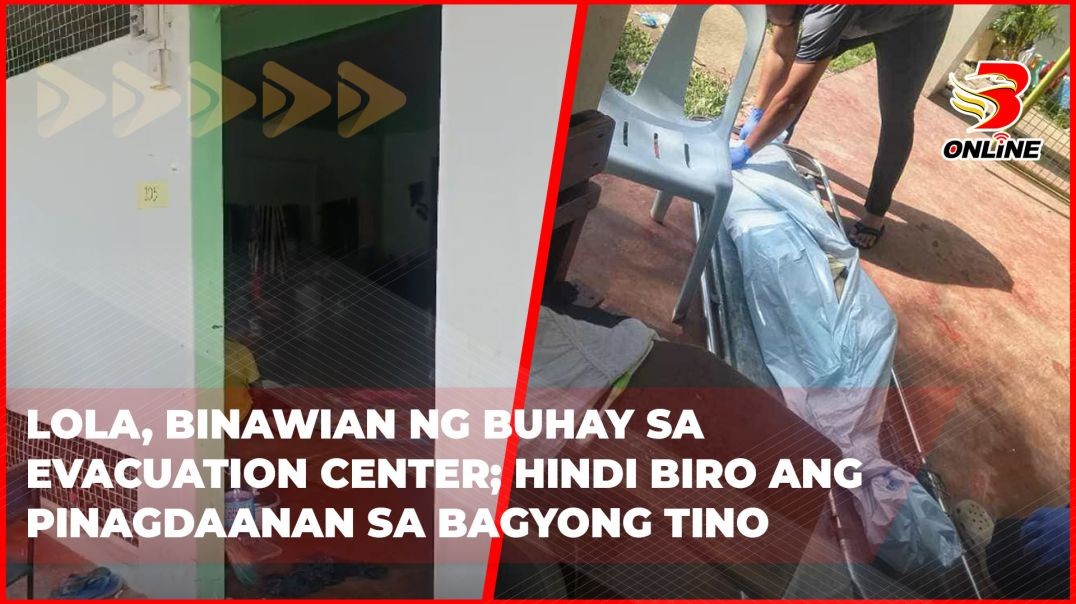 ⁣Lola, binawian ng buhay sa evacuation center; hindi biro ang pinagdaanan sa Bagyong Tino