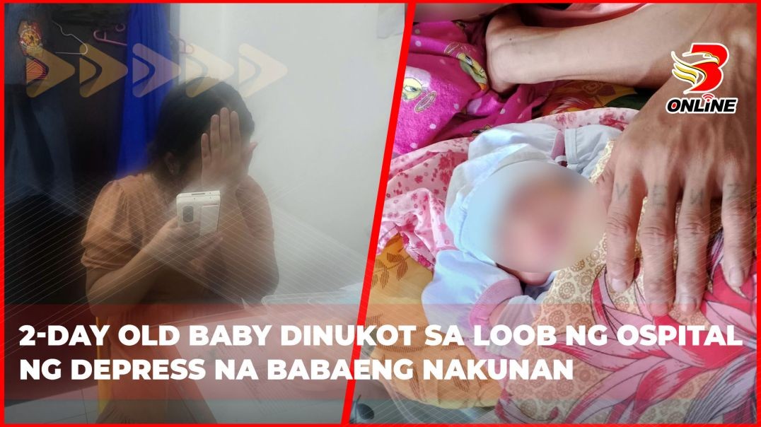 ⁣2-day old baby dinukot sa loob ng ospital ng depress na babaeng nakunan