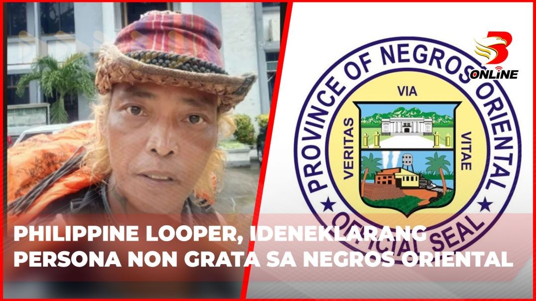 ⁣Philippine Looper, ideneklarang persona non grata sa Negros Oriental