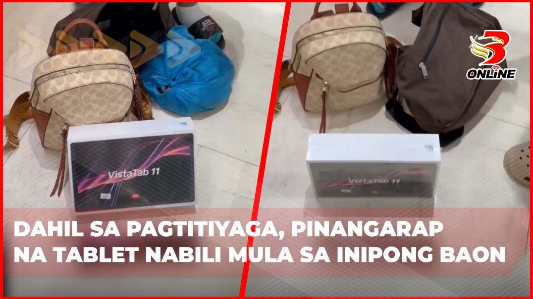 ⁣Dahil sa pagtitiyaga, pinangarap na tablet nabili mula sa inipong baon