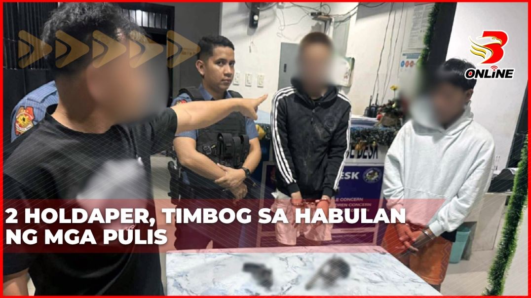 ⁣2 holdaper, timbog sa habulan ng mga pulis