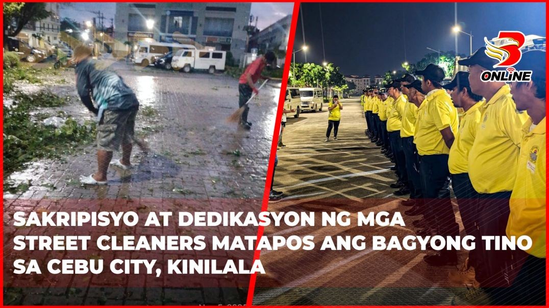 ⁣Sakripisyo at dedikasyon ng mga street cleaners matapos ang Bagyong Tino sa Cebu City, kinilala