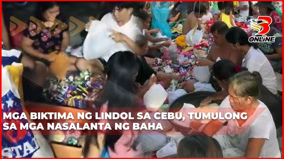 ⁣Mga biktima ng lindol sa Cebu, tumulong sa mga nasalanta ng baha