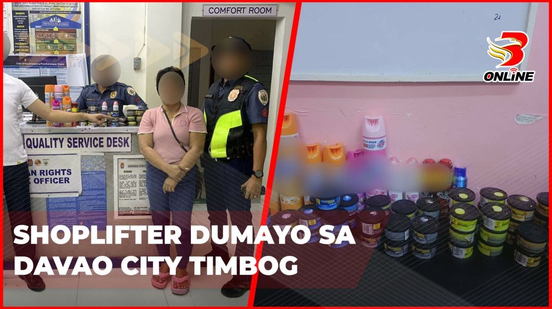 ⁣Shoplifter dumayo sa Davao City timbog