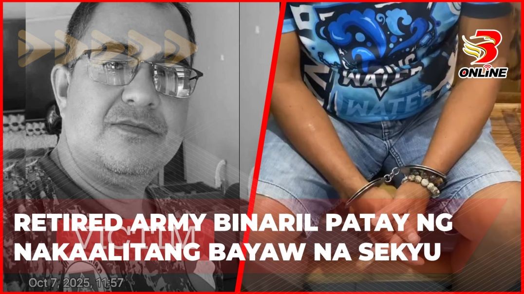⁣Retired army binaril patay ng nakaalitang bayaw na sekyu