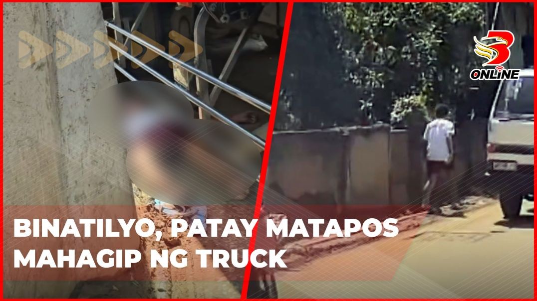 ⁣Binatilyo, patay matapos mahagip ng truck