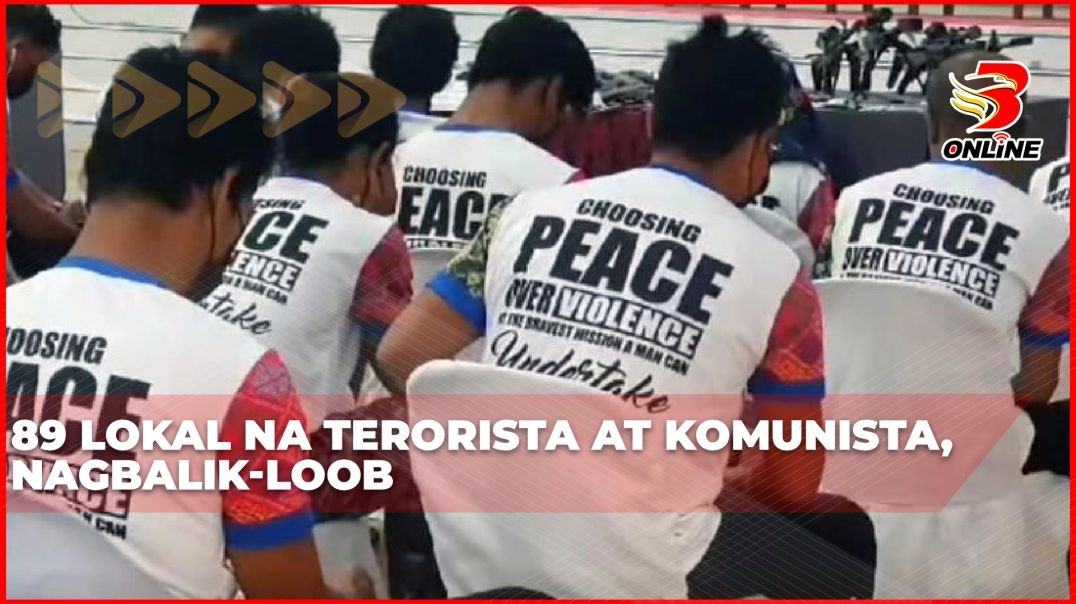 ⁣89 lokal na terorista at komunista, nagbalik-loob