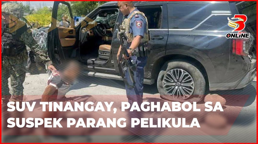 ⁣SUV tinangay, paghabol sa suspek parang pelikula