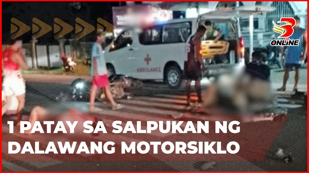 ⁣1 patay sa salpukan ng dalawang motorsiklo