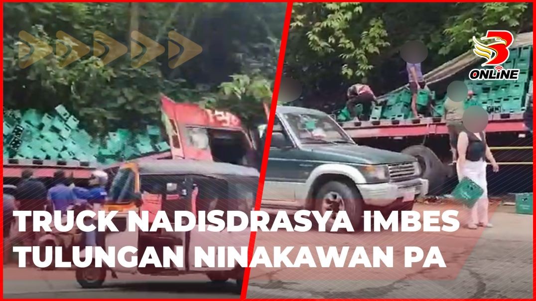 ⁣Truck nadisdrasya imbes tulungan ninakawan pa