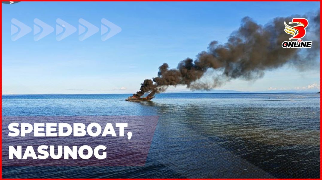 ⁣Speedboat, nasunog