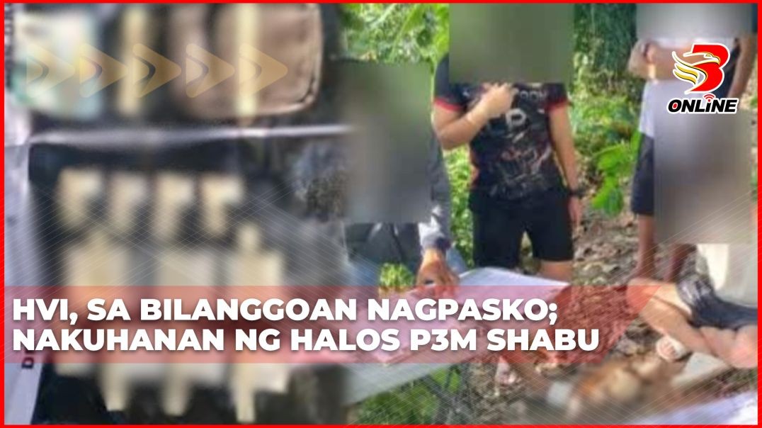⁣HVI, sa bilanggoan nagpasko;nakuhanan ng halos P3M shabu