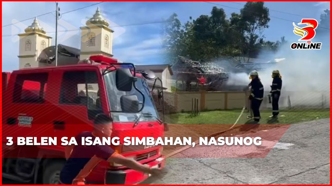 ⁣3 belen sa isang simbahan, nasunog