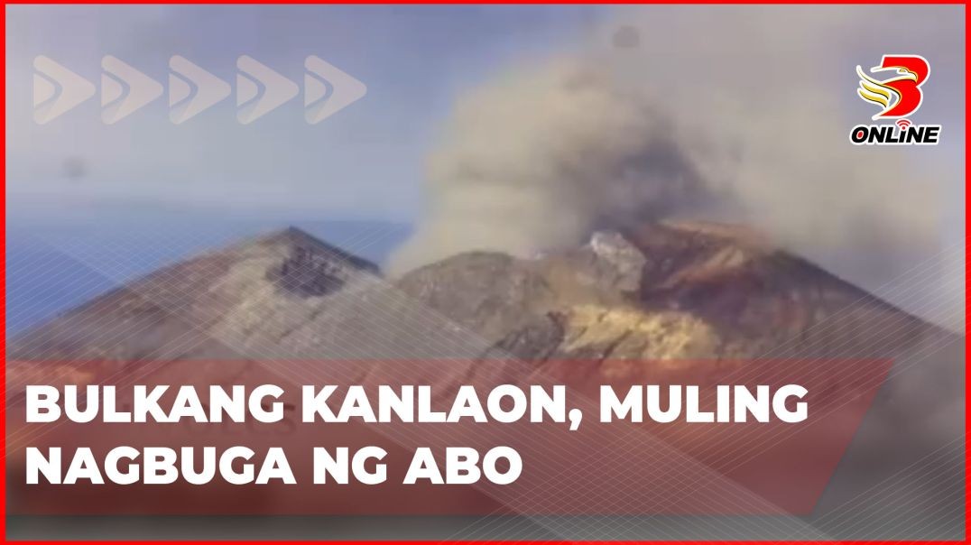 ⁣Bulkang Kanlaon, muling nagbuga ng abo