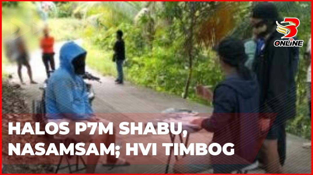 ⁣Halos P7M shabu, nasamsam; HVI timbog