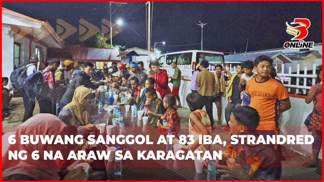 ⁣6 buwang sanggol at 83 iba, strandred ng 6 na araw sa karagatan