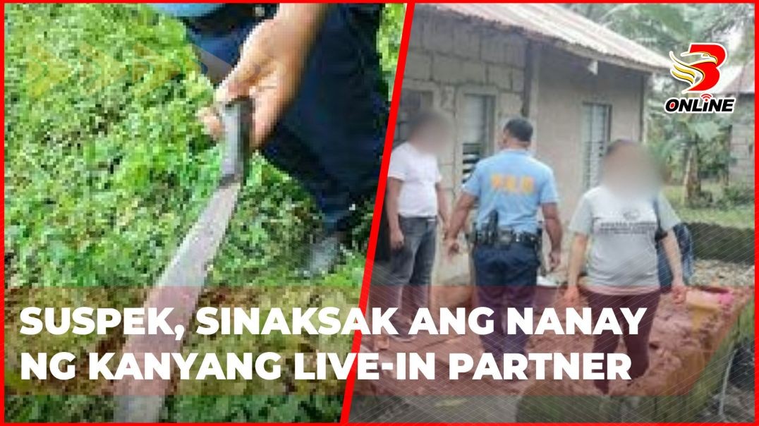 ⁣Suspek, sinaksak ang nanay ng kanyang live-in partner