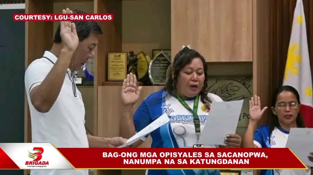 ⁣Bag-ong mga opisyales sa SACANOPWA, nanumpa na sa katungdanan