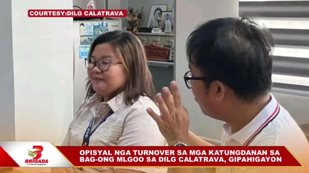 ⁣Opisyal nga turnover sa mga katungdanan sa bag-ong MLGOO sa DILG Calatrava, gipahigayon