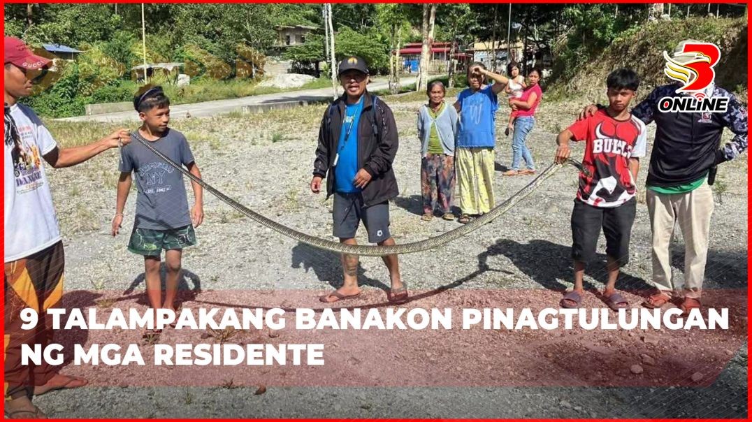 ⁣9 talampakang banakon pinagtulungan ng mga residente