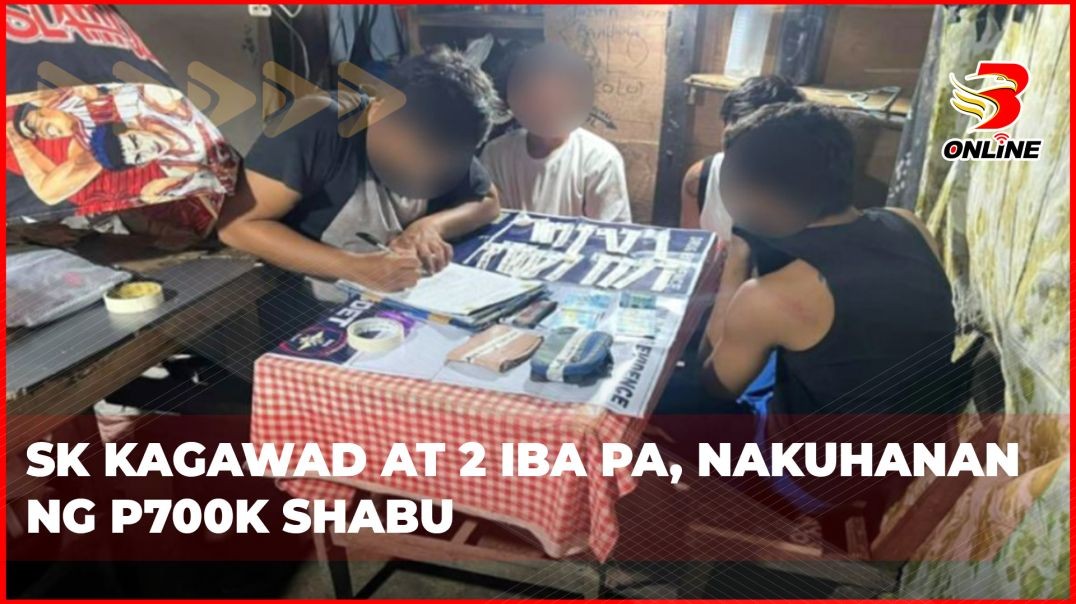 ⁣SK Kagawad at 2 iba pa, nakuhanan ng P700K shabu