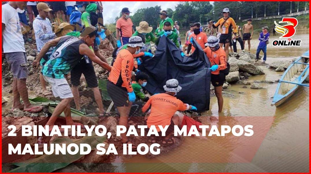⁣2 binatilyo, patay matapos malunod sa ilog