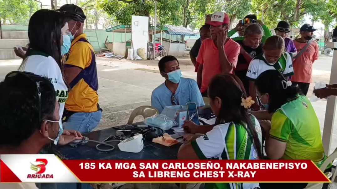 ⁣185 ka mga San Carloseño, nakabenepisyo sa libreng chest x-ray
