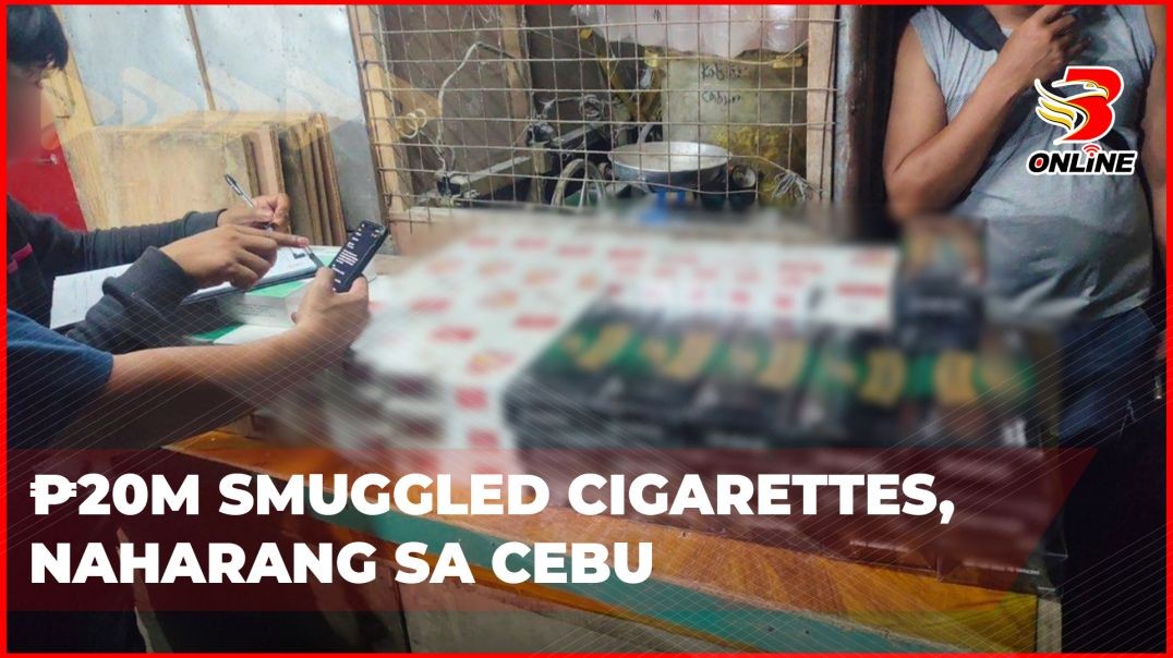 ⁣₱20M smuggled cigarettes, naharang sa Cebu