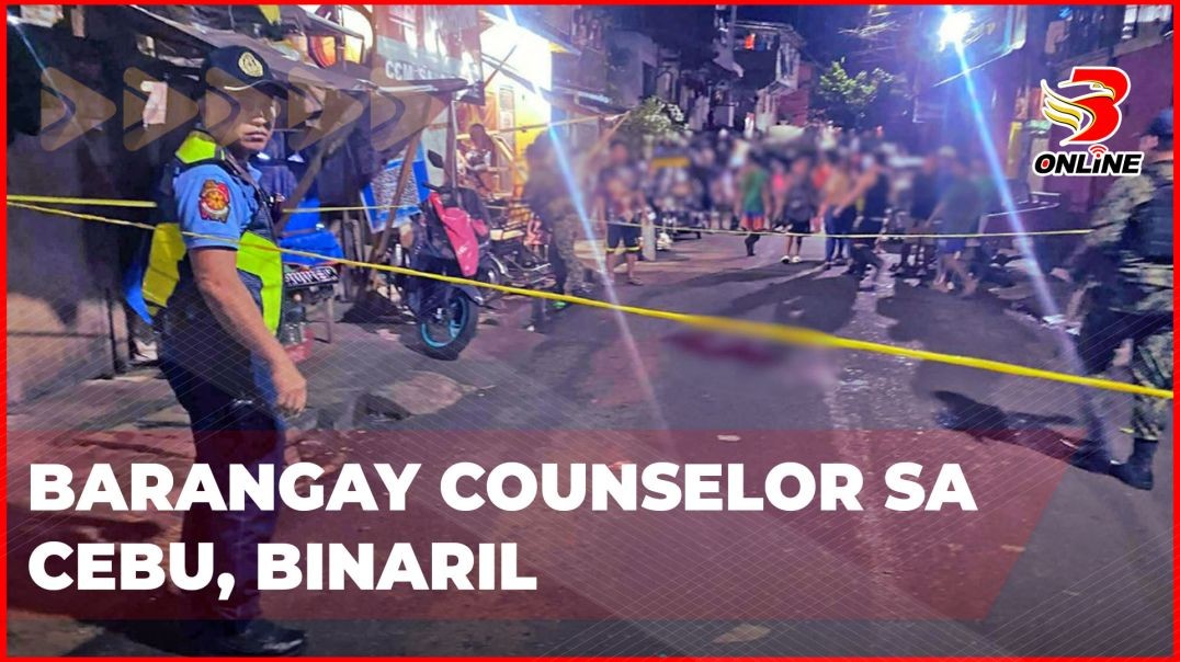 ⁣Barangay Counselor sa Cebu, binaril