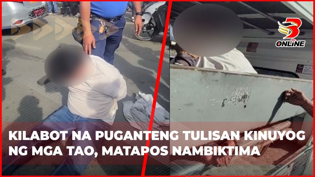 ⁣Kilabot na puganteng tulisan kinuyog ng mga tao, matapos nambiktima