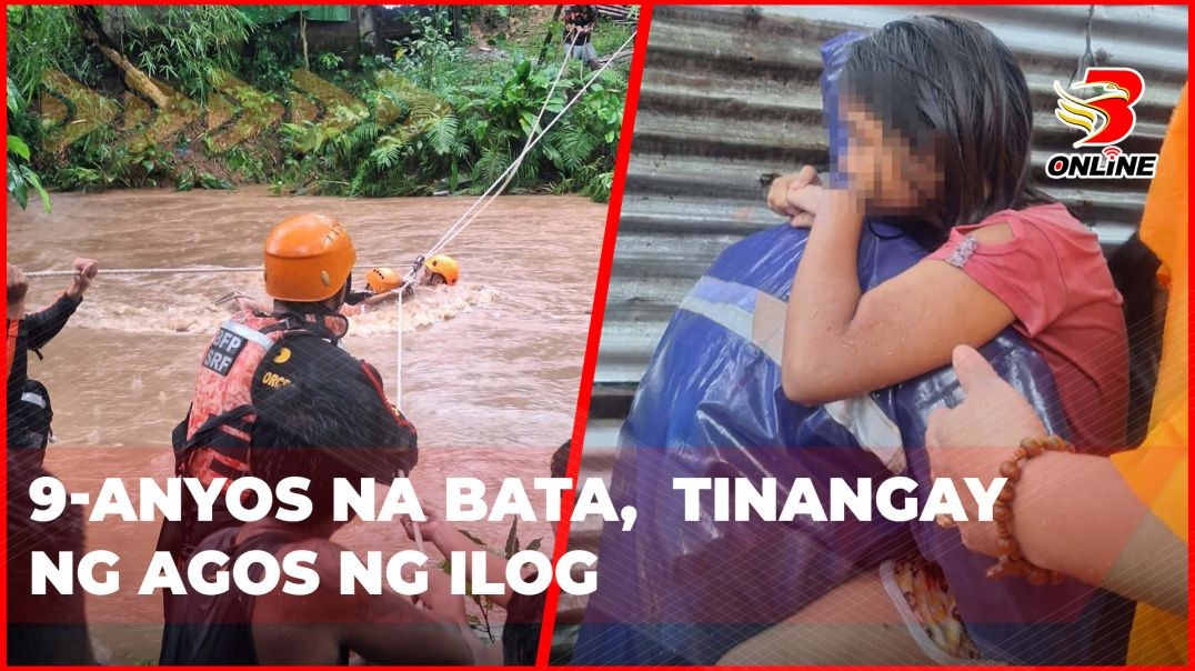 ⁣9-anyos na bata,  tinangay ng agos ng ilog