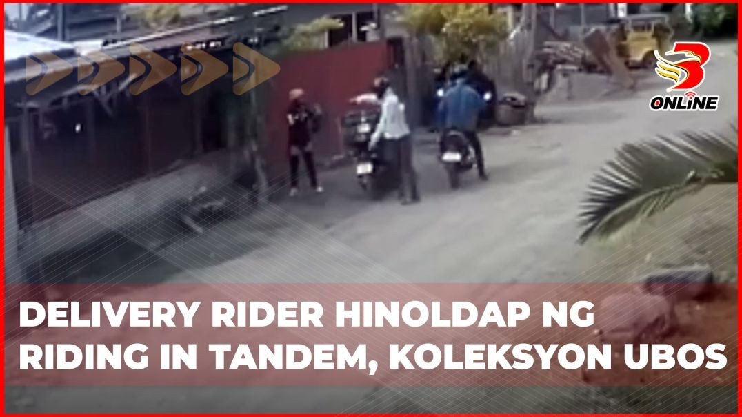 ⁣Delivery rider hinoldap ng riding in tandem, koleksyon ubos