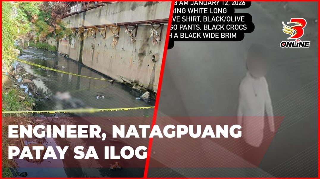 ⁣Engineer, natagpuang patay sa ilog
