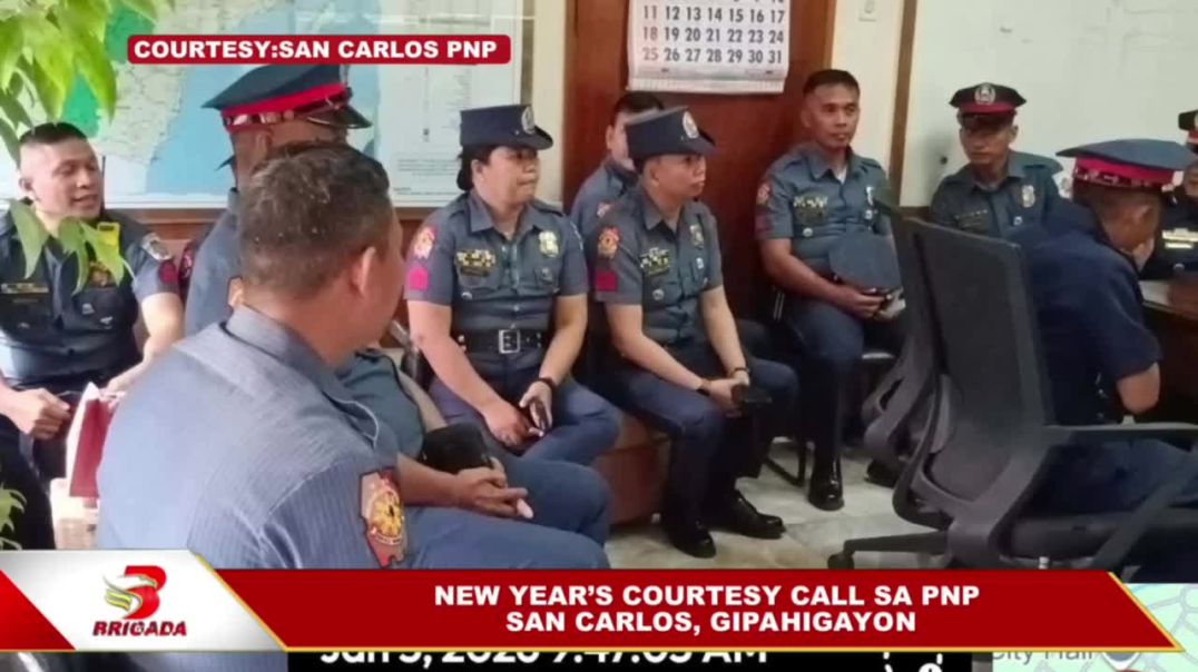 ⁣NEW YEAR’S COURTESY CALL SA PNP SAN CARLOS, GIPAHIGAYON