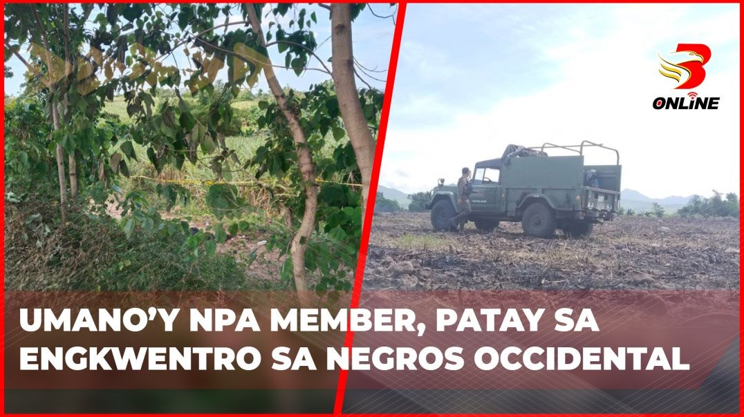 ⁣Umano’y NPA member, patay sa engkwentro sa Negros Occidental