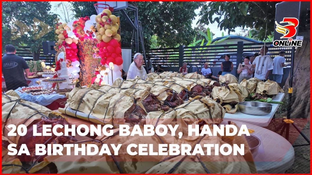 ⁣20 lechong baboy, handa sa birthday celebration