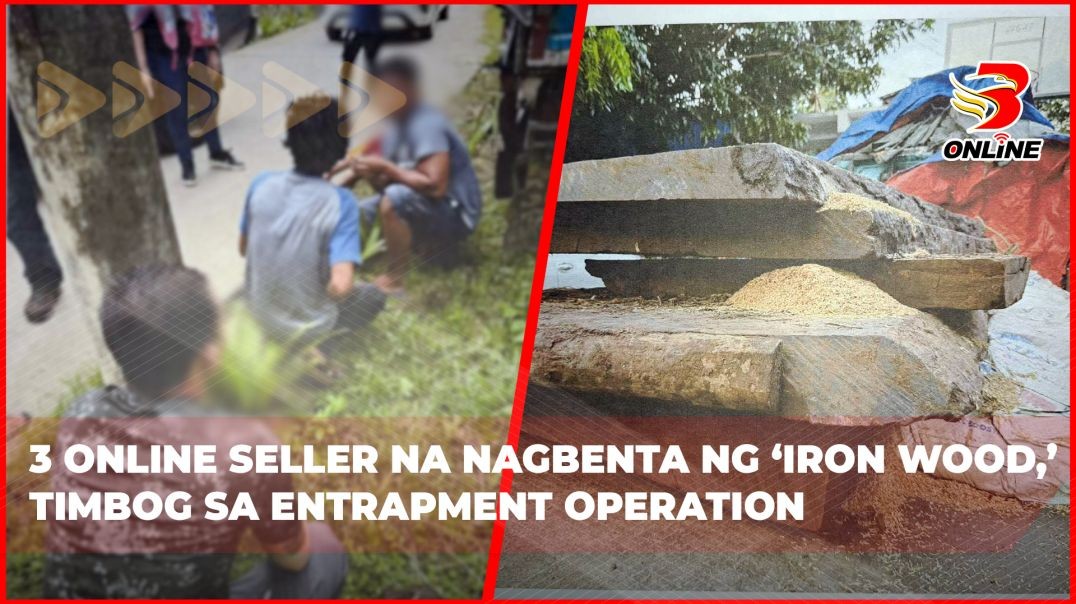 ⁣3 online seller na nagbenta ng ‘iron wood,’ timbog sa entrapment operation