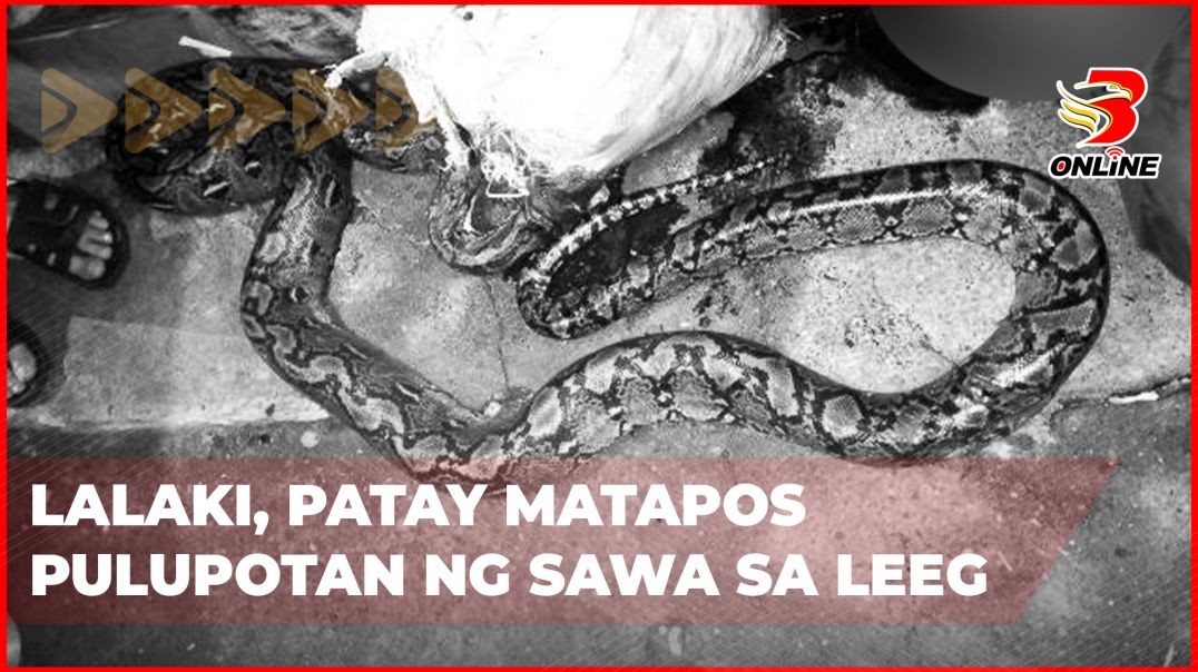 ⁣Lalaki, patay matapos pulupotan ng sawa sa leeg