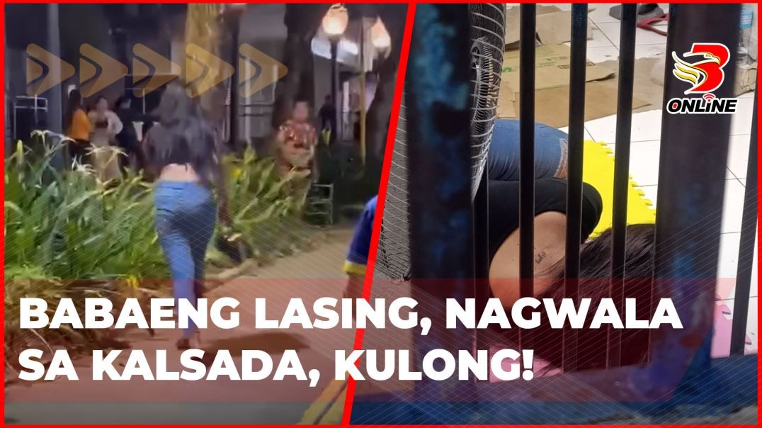 ⁣Babaeng lasing, nagwala sa kalsada, kulong!