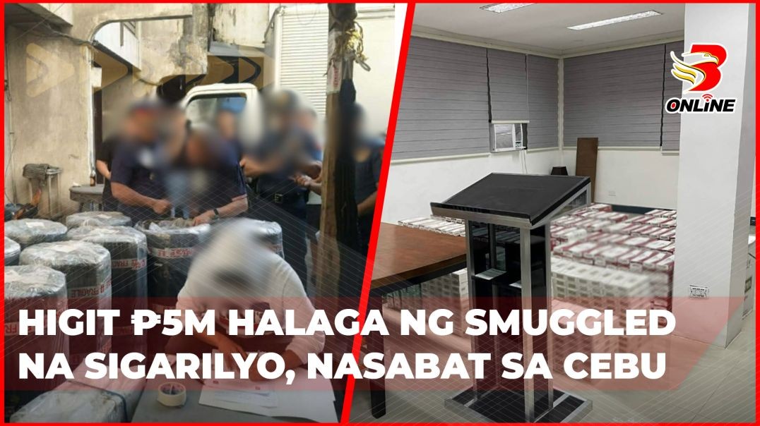 ⁣Higit ₱5M halaga ng smuggled na sigarilyo, nasabat sa Cebu