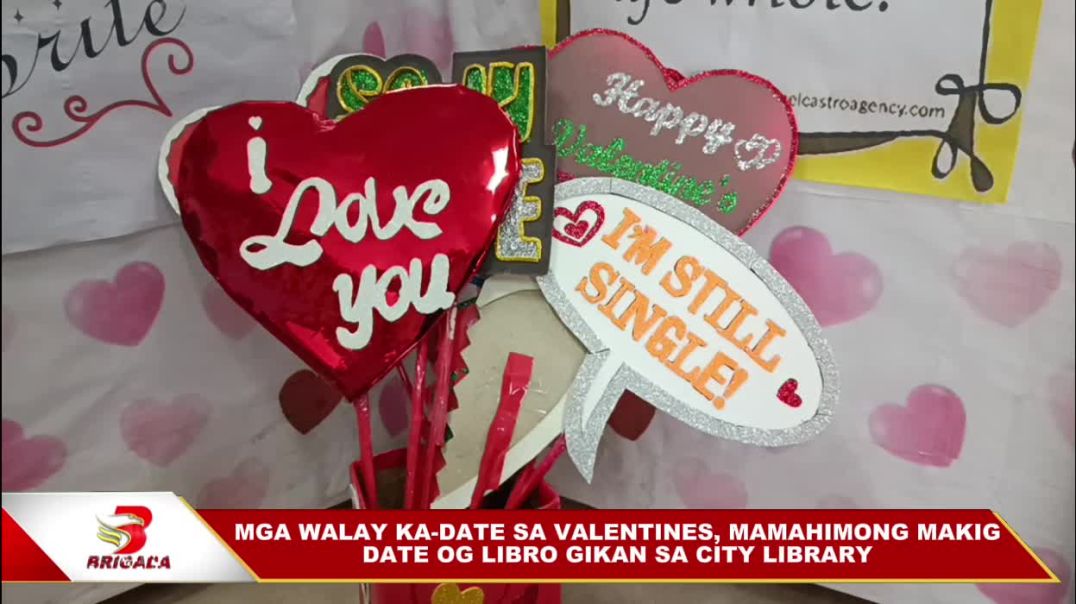 ⁣Mga walay ka-date sa valentines, mamahimo na nga makigdate og libro gikan sa City Library