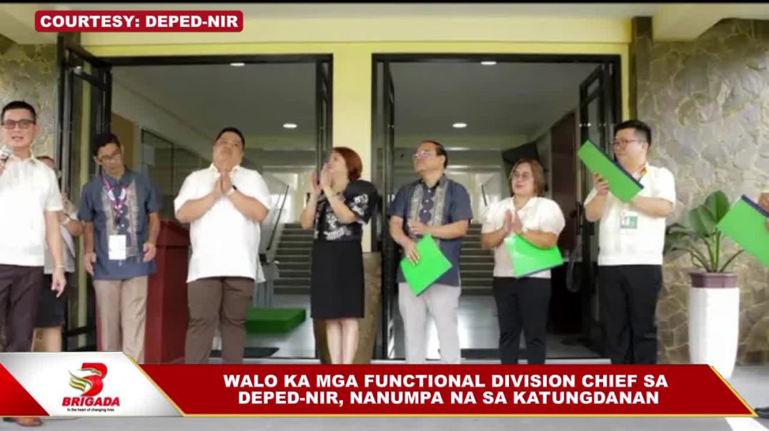 ⁣Walo ka mga Functional Division Chief sa DepEd-NIR, nanumpa na sa katungdanan