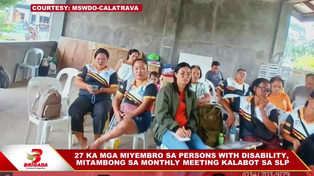 ⁣27 ka mga miyembro sa persons with disability, mitambong sa monthly meeting kalabot sa SLP