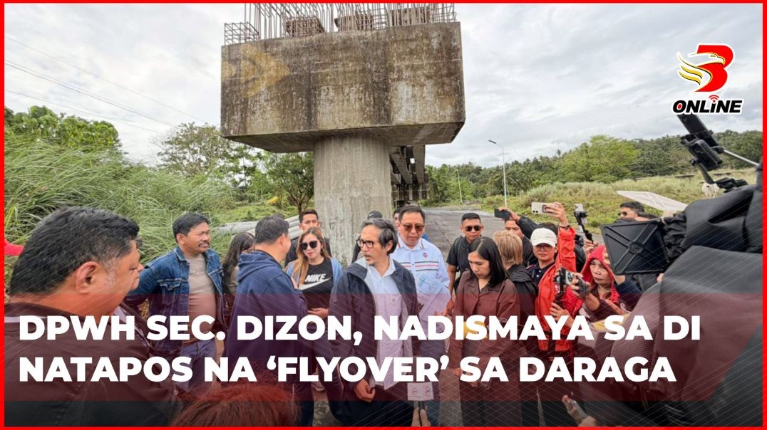 ⁣DPWH Sec. Dizon, nadismaya sa di natapos na ‘flyover’ sa Daraga