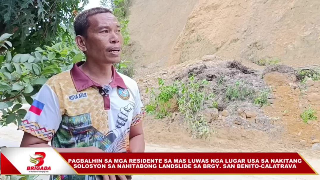 ⁣Pagbalhin sa mga residente sa mas luwas nga lugar usa sa nakitang solosyon sa nahitabong landslide s