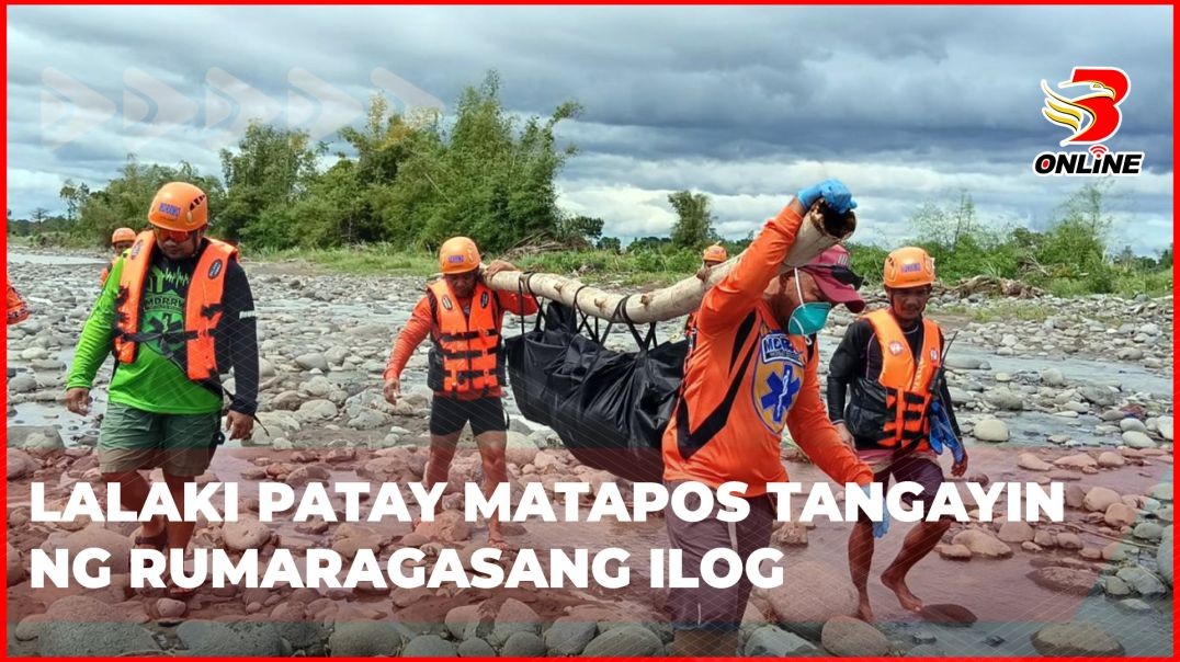 ⁣Lalaki patay matapos tangayin ng rumaragasang ilog