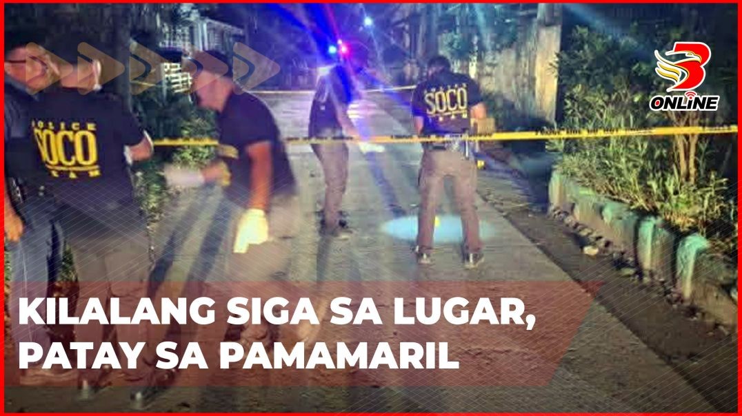 ⁣Kilalang siga sa lugar, patay sa pamamaril