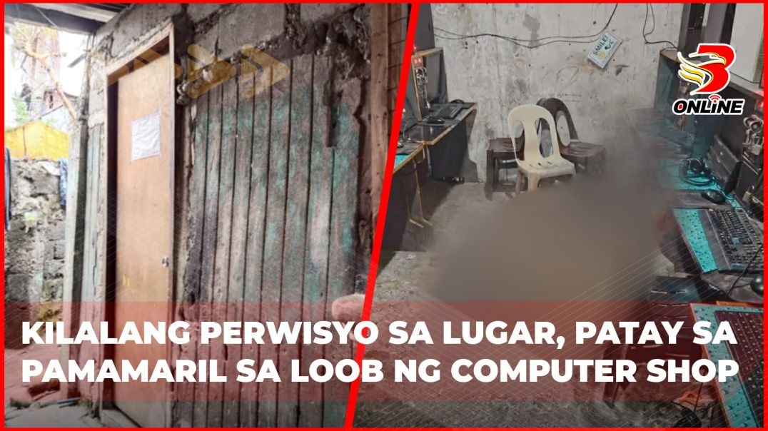 ⁣Kilalang perwisyo sa lugar, patay sa pamamaril sa loob ng computer shop