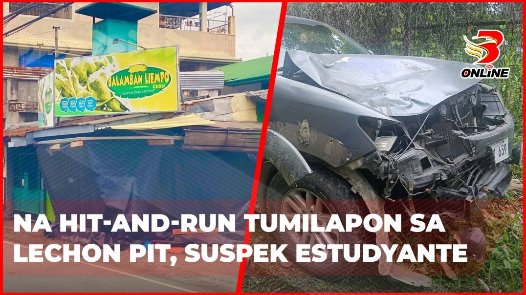 ⁣Na hit-and-run tumilapon sa lechon pit, suspek estudyante